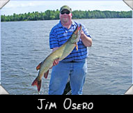 Jim Osero with 42-inch musky guided by Dan Cain