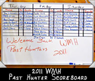 2011 WMH Past Hunter Scoreboard