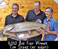 2010 Big Fish Winner Tim Stenz with guide Matt McCumber & Joe Fittante