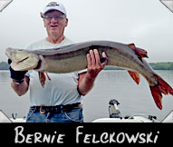 Team Wisconsin contestant Bernie Felckowsk landed this 47-inch musky, guided by Bob Heilmann