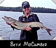 Beth McCumber landed this 43 3/4” beauty guided by Jerry Dreisse