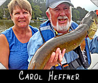 Carol Heffner landed this 36 1/4” musky guided by Jim Heffner
