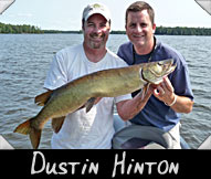 Past Hunter Dustin Hinton landed this 37” musky guided by Mark Winkelm