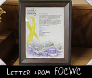 Letter of Thanks from Families of Children with Cancer (FOCWC)