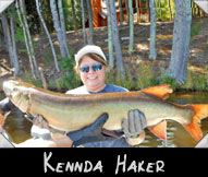 OFF On the Lake contestant Kennda Haker landed this 44” musky guided by Roger Sabota