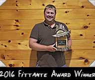2016 Fittante Award winner Ben Otterstater (largest fish caught by a past hunter)