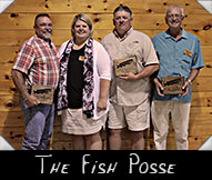 The Fish Posse -  Bill Ghislle, Greeter Janelle Lone, Kim Gaffney,  Phil Malsack