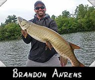 Contestant Brandon Ahrens boated this 45-inch monster guided by Bruce Meihsner
