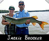 Past HunterJackie Brocker landed this 42-inch beauty guided by Ken Lawrence