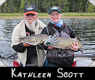 Past Hunter Kathleen Scott landed this 46-inch musky guided by Darrell Fritz