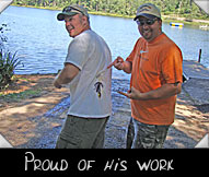 Proud of his work!