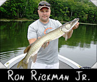 Ron Rickman Jr. landed this 35 1/2” musky guided by Ron Rickman