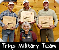 Trig's Military Team 2023 - Scott Gearen,Rick Ziesmer, Tim West, Scott Gearen, Greeter Hallie Moline
